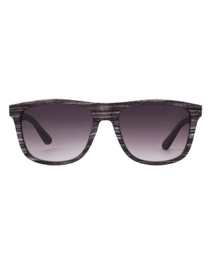 Talise Way-Style Frame Sunglasses - Black/Wood