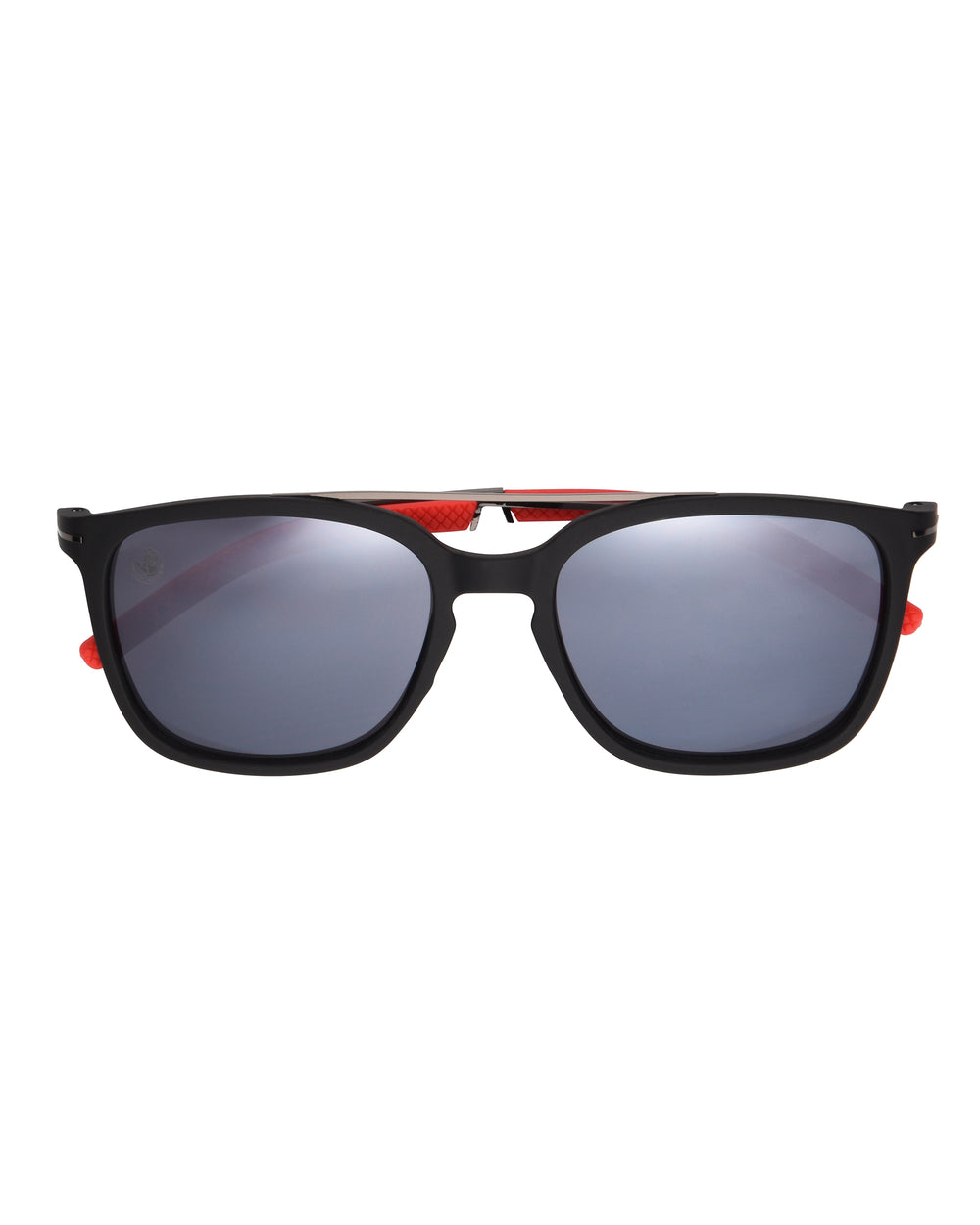 Emi Square Sunglasses - Black/Red