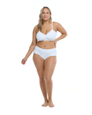 Ibiza Plus Size Coco Bikini Bottom - White