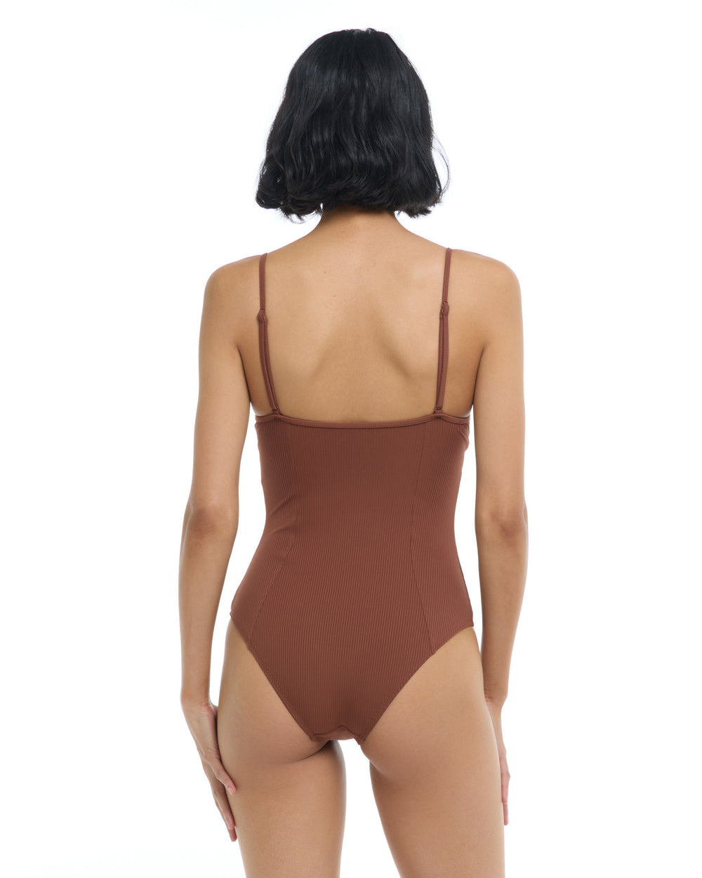 Ibiza Palm One-Piece Swimsuit - Brown