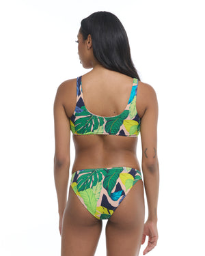 Manoa Falls Kate Crop Tank Bikini Top - Nightfall