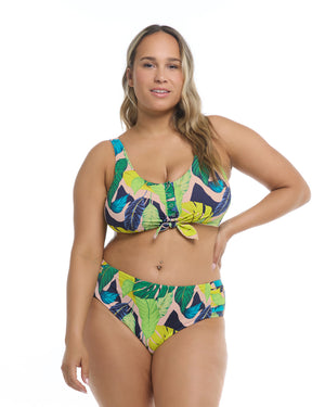Manoa Falls Plus Size Kate Crop Bikini Top - Nightfall