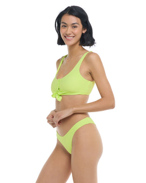 Spectrum Kate Crop Tank Bikini Top - Chartreuse