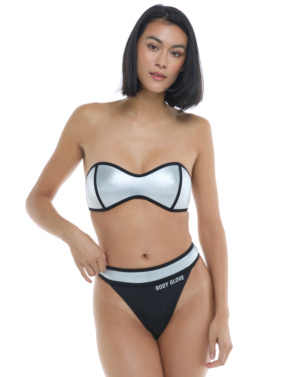 The '91 Tainted Love Swim Tops - Silver