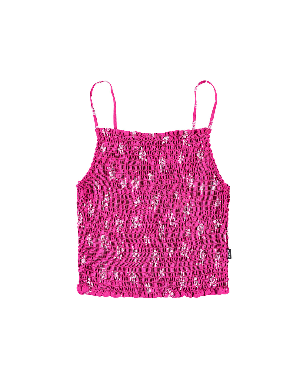 Daydreamer Smocked Fitted Tank-Top - Fuchsia