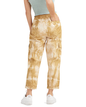 Camelia Mid-Rise Cargo Pants - Tie/Dye
