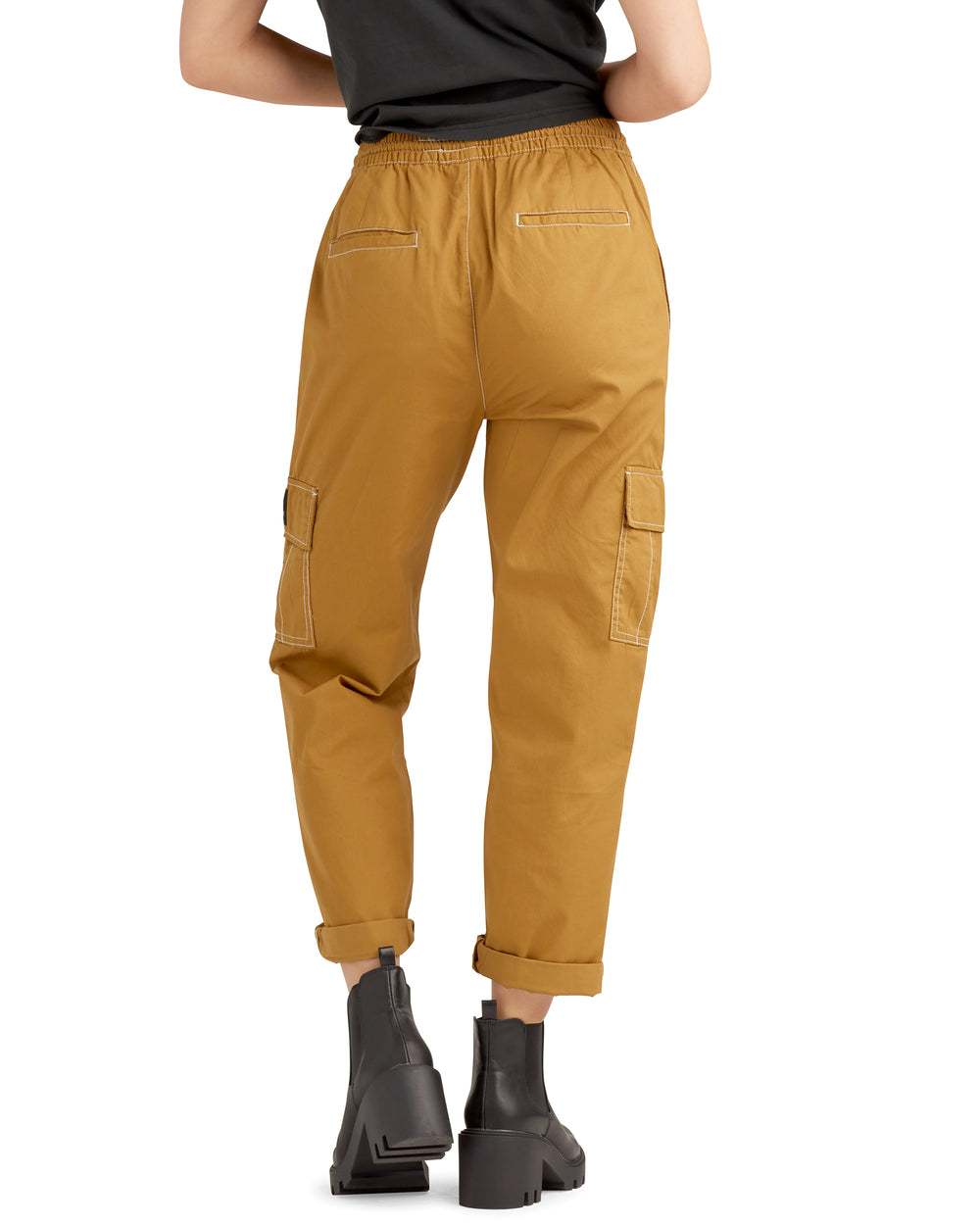Cameila Mid-Rise Cargo Pants - Sand - Body Glove