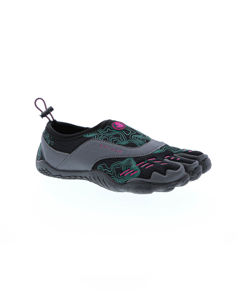 Women's 3T Barefoot Cinch Water Shoes - Black/Fuschia