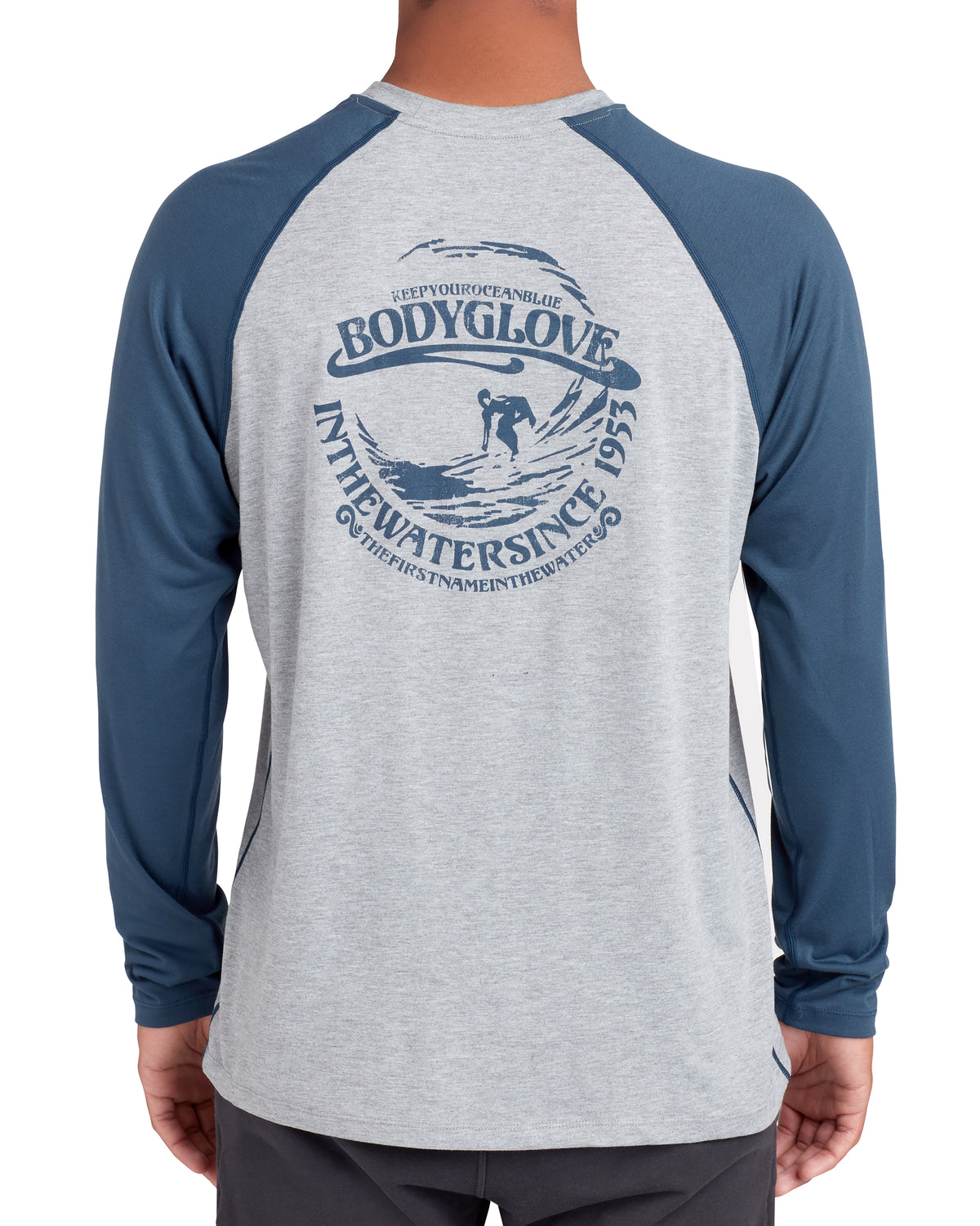 Long-Sleeved Raglan UPF 50+ T-Shirt - Heather
