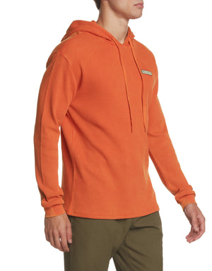Stand Out Long-Sleeve Thermal with Hoodie - Burnt Brick