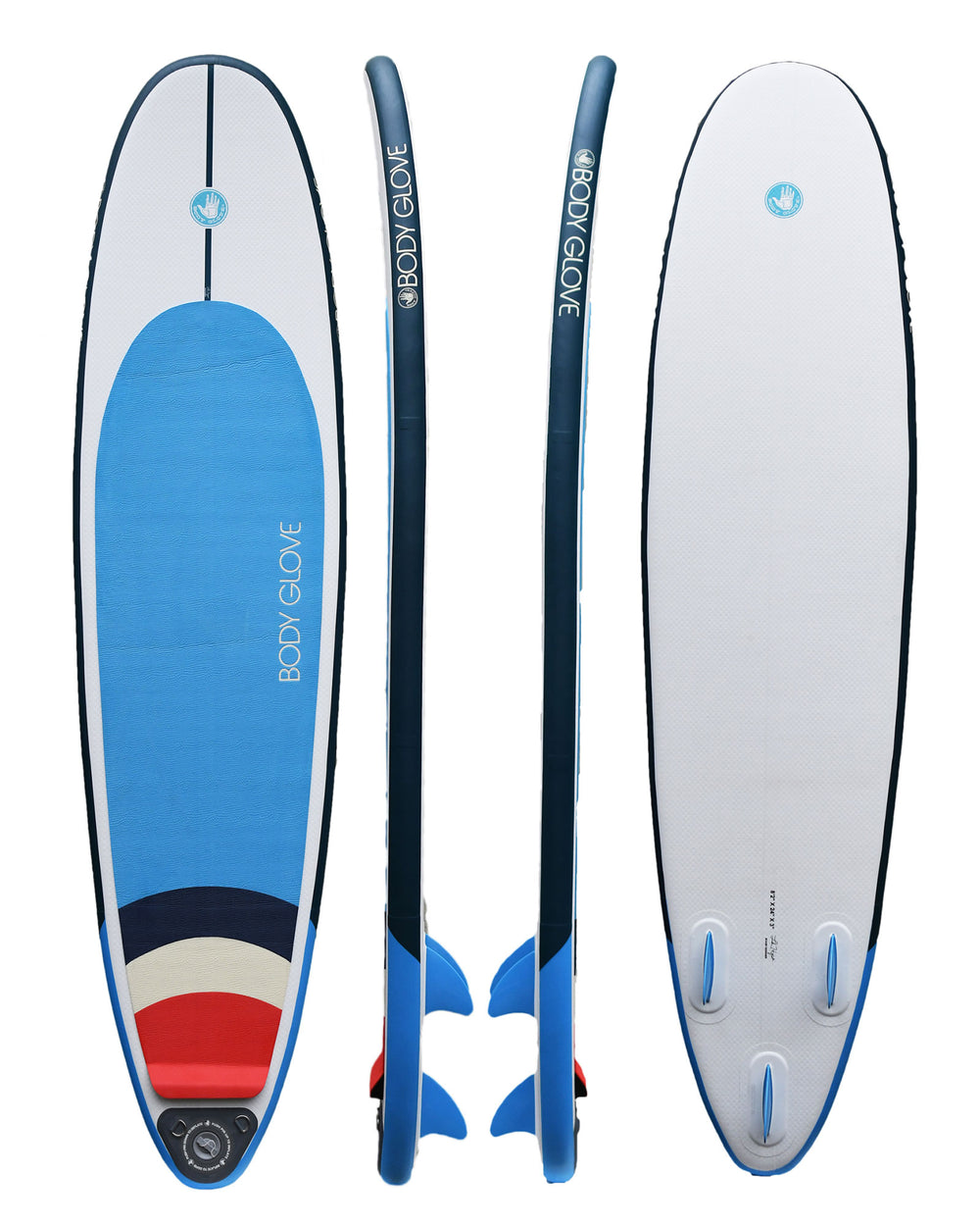 EZ 8'2 Inflatable Blue/Green Longboard Surfboard