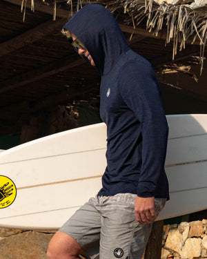 Filtrate UPF L/S Hooded Sun Shirt - Navy