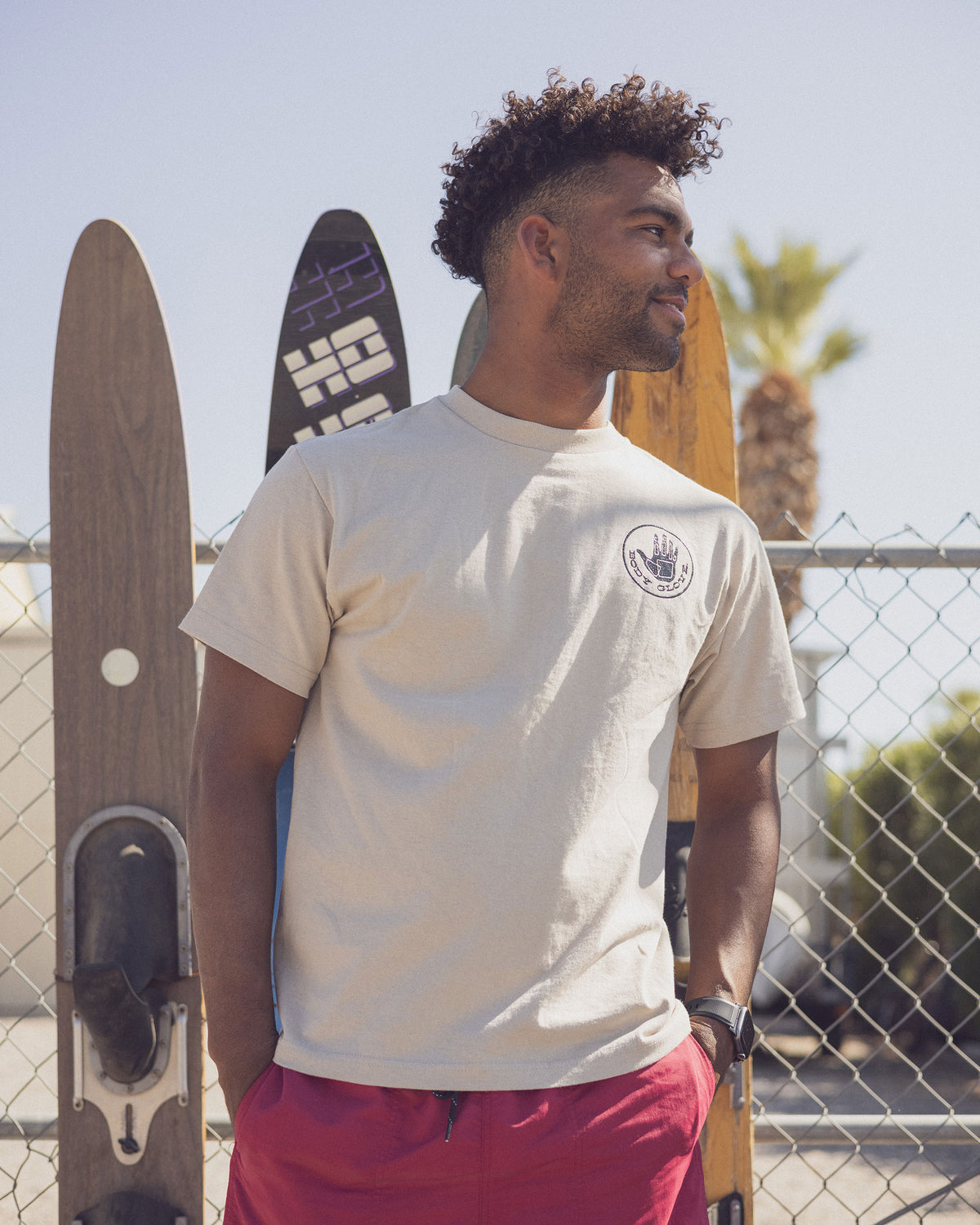 Heritage Short-Sleeved T-Shirt - Sand Black Logo