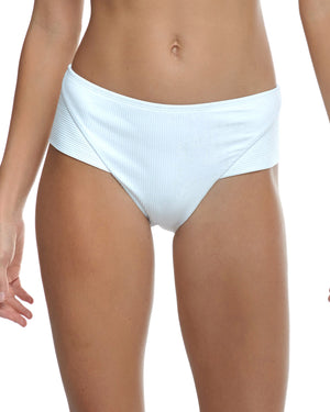 Ibiza Coco High-Waist Bikini Bottom - White