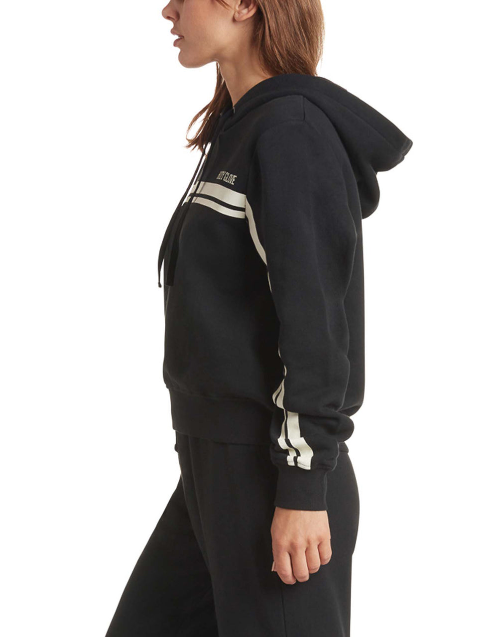 Come On Over Cropped Hoodie - Black