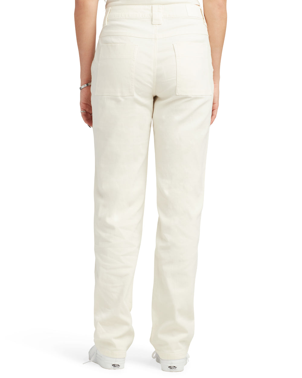 Sandy Mid Rise Relaxed Fit Pant - Cream