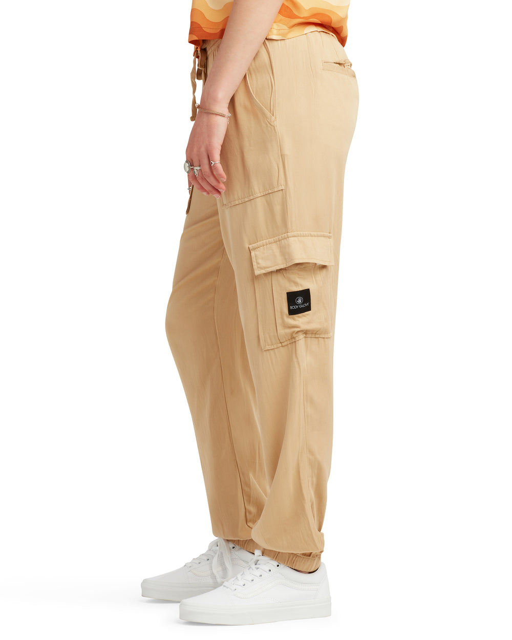 Myly Mid-Rise Cargo Jogger Pant - Tan