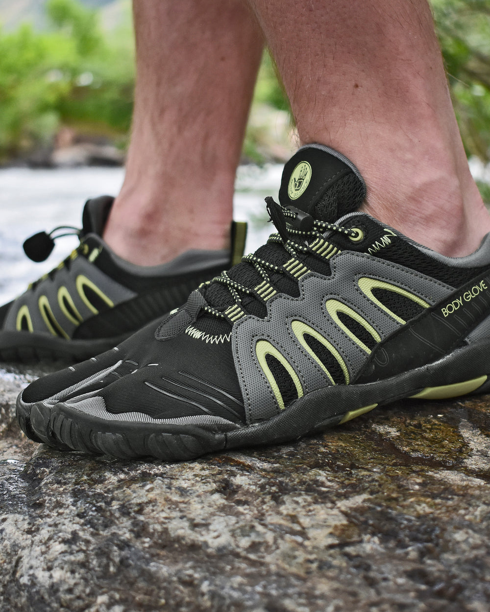 Men's 3T Barefoot Warrior Water Shoes - Black/Aloe