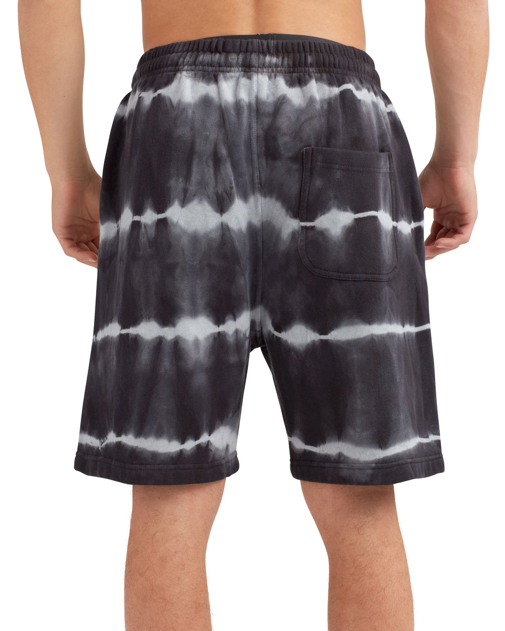 The Jogger Black Tie-Dyed Fleece Shorts | Body Glove