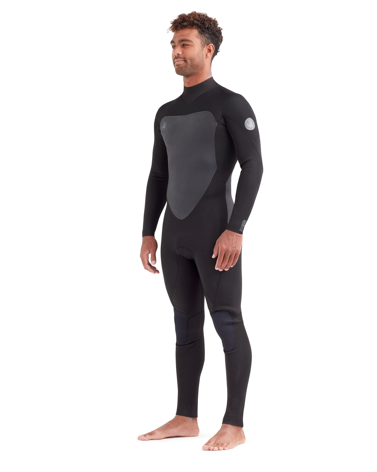 Phoenix 3/2mm Men's Back-Zip Fullsuit - Black