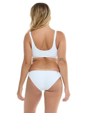 Ibiza Flirty Surf Rider Bikini Bottom - White