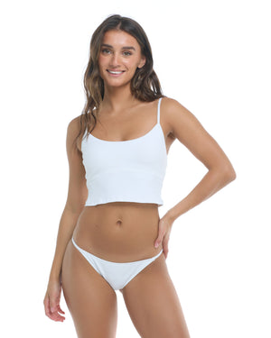 Ibiza Norah Swim Crop Top - White