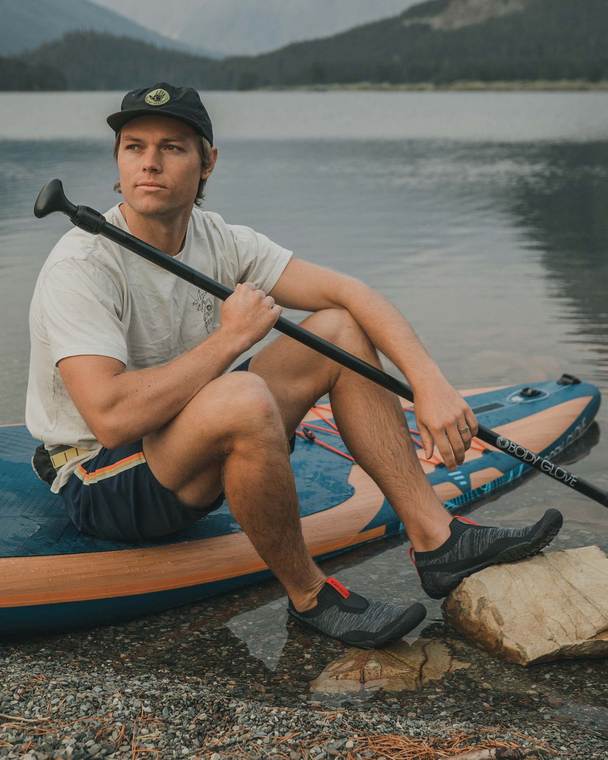 Men's Hydro Knit Siphon Water Shoes Black/Steel Grey Body Glove