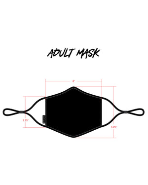 Women's 3-Piece Face Mask Set - Ombre, Logo Print, Palm
