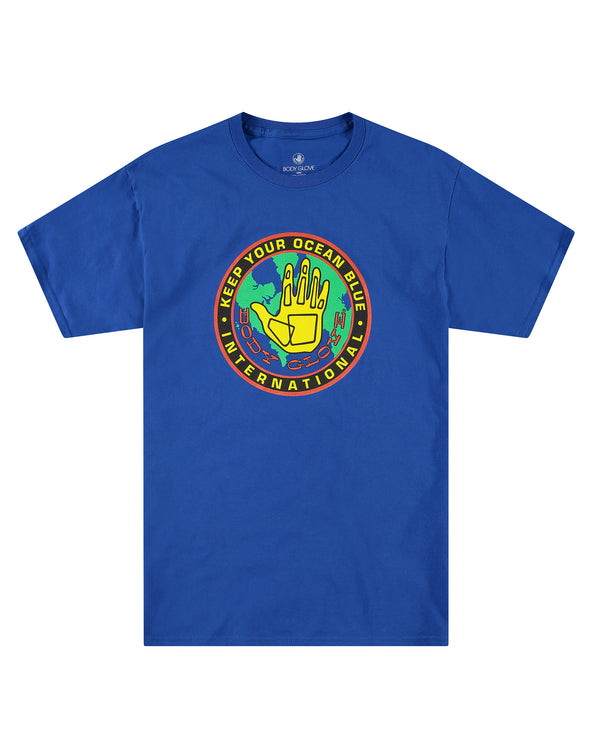Keep Your Ocean Blue Short-Sleeved T-Shirt - Blue - Body Glove