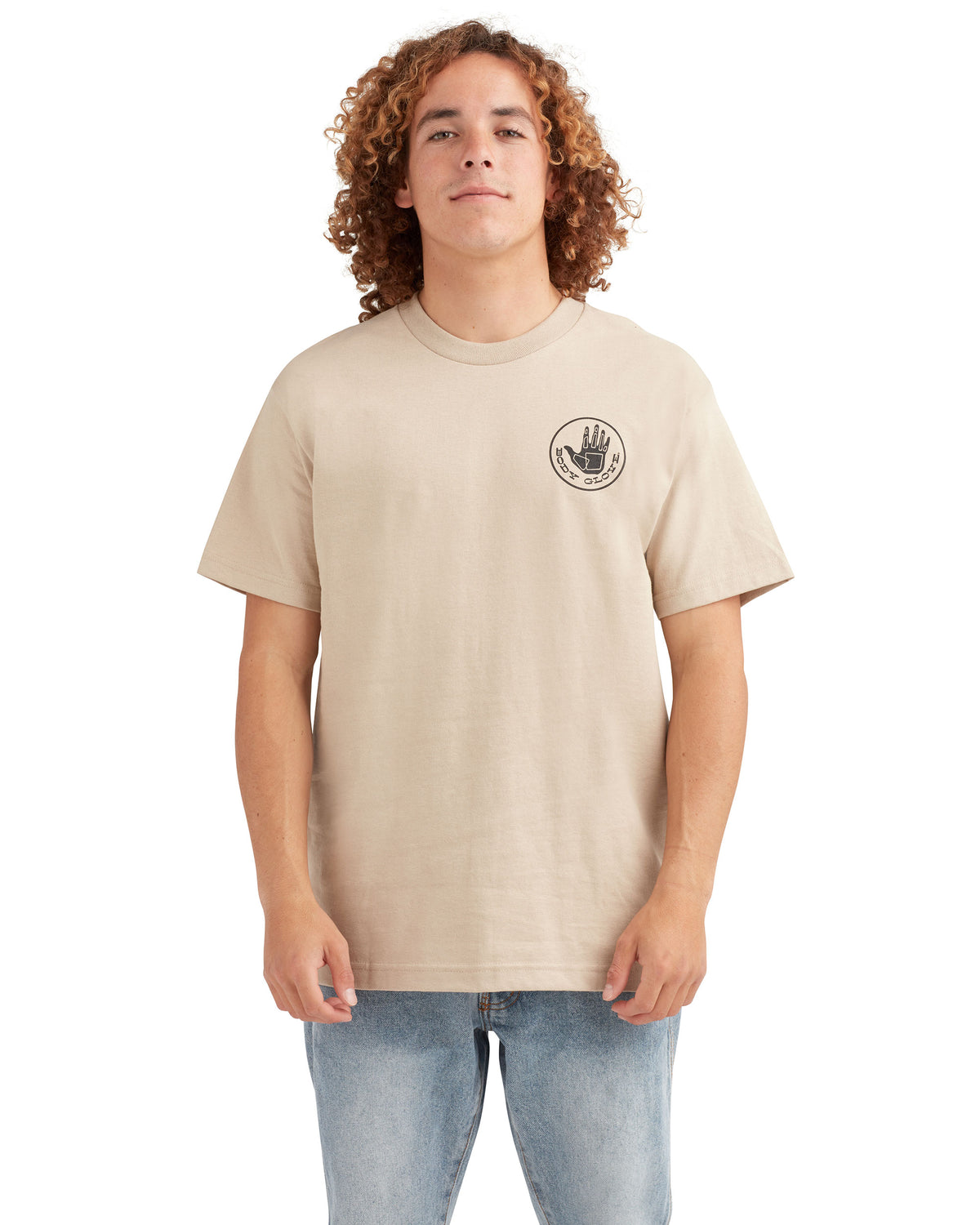 Heritage Short-Sleeved T-Shirt - Sand Black Logo