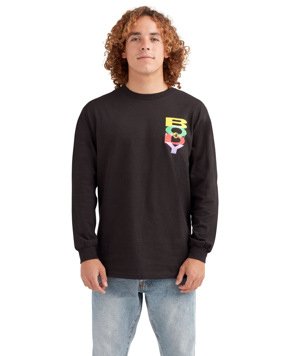 Bold '80s Long-Sleeved T-Shirt - Black