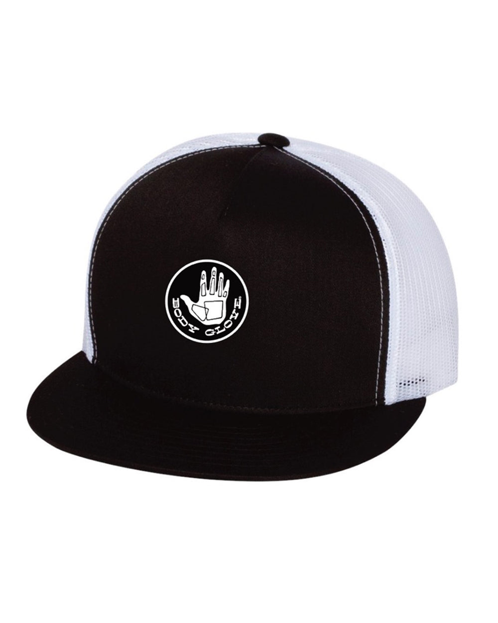 Limited-Edition Circle Logo Snapback Trucker Hat - Black/White