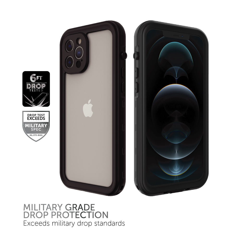 Body Glove Tidal Waterproof Phone Case for iPhone 14 Pro Max - Black/Clear  