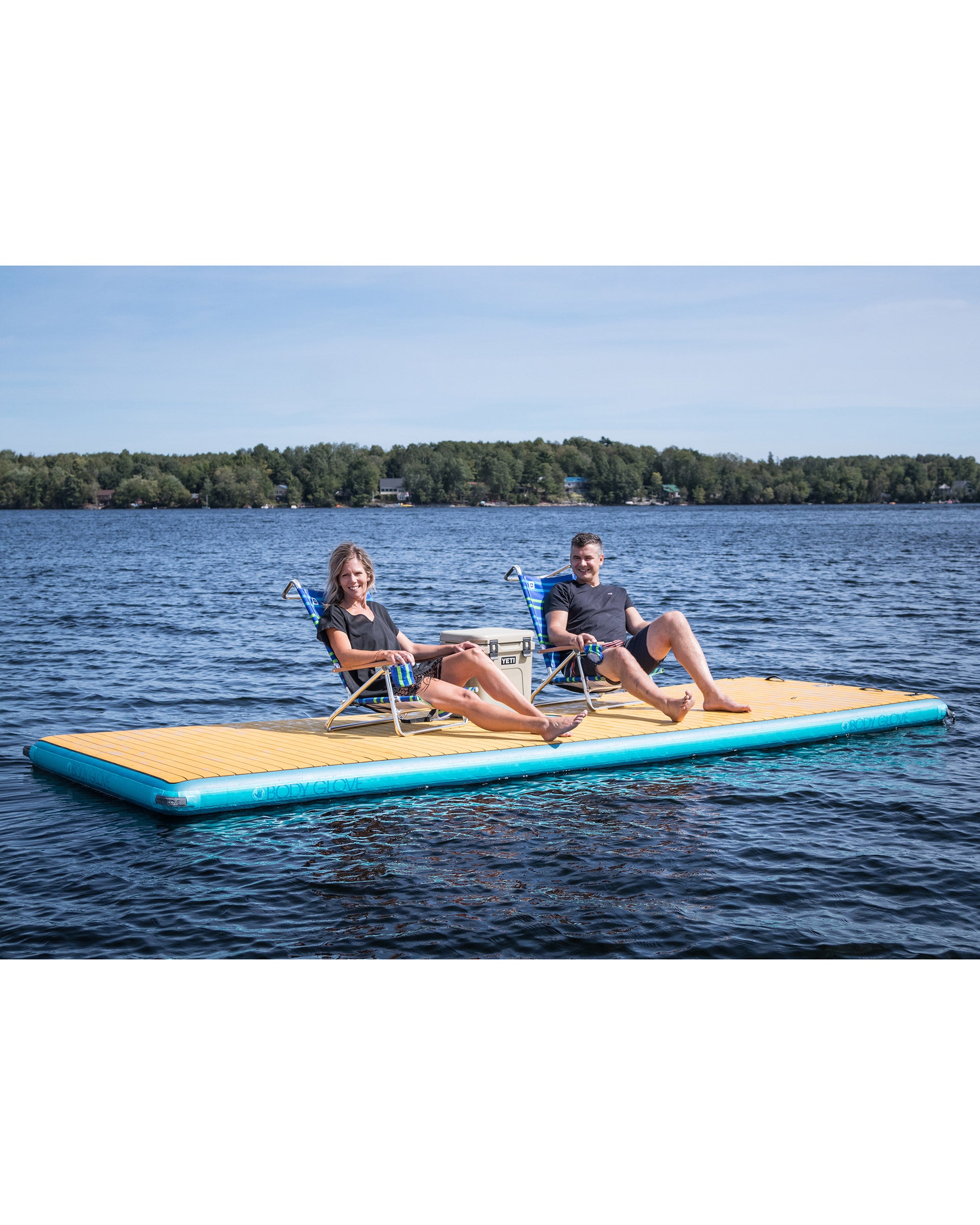 Patio Dock Inflatable Aquabat 20' Inflatable Backyard Bouncer & Floating Dock | Body Glove