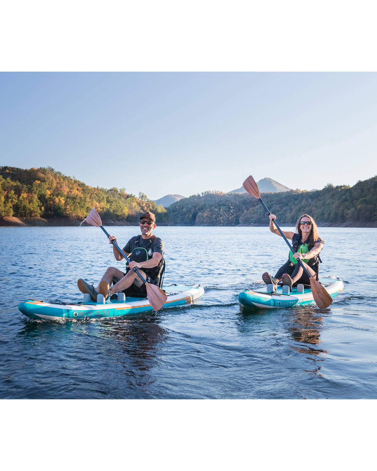 Bullet 10'6" Teal/Wood Inflatable Kayak Body Glove