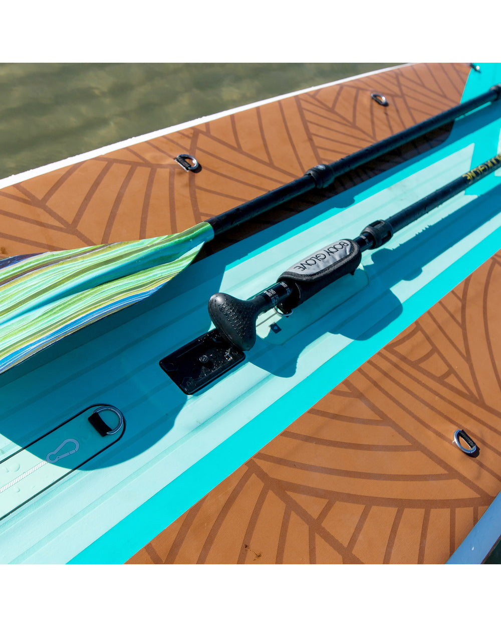 Dynamic Deuce 15' Inflatable Combo Paddle Board Kayak - Blue/Green