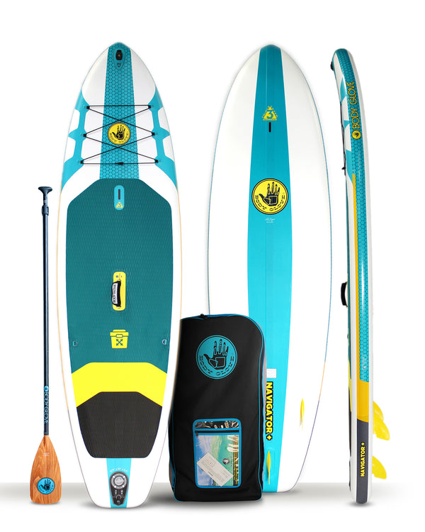 Navigator+ Aqua/White 10'6" Inflatable Paddle Board Body Glove