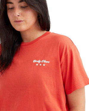 Hot Rod Short-Sleeved T-Shirt - Fiery Red